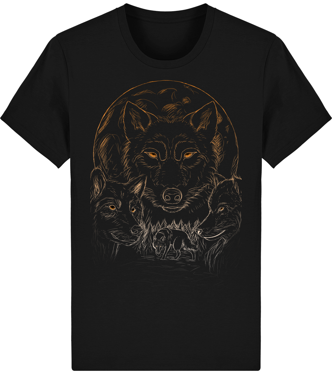 T-shirt basique Unisexe Stanley Rocker têtes de loups