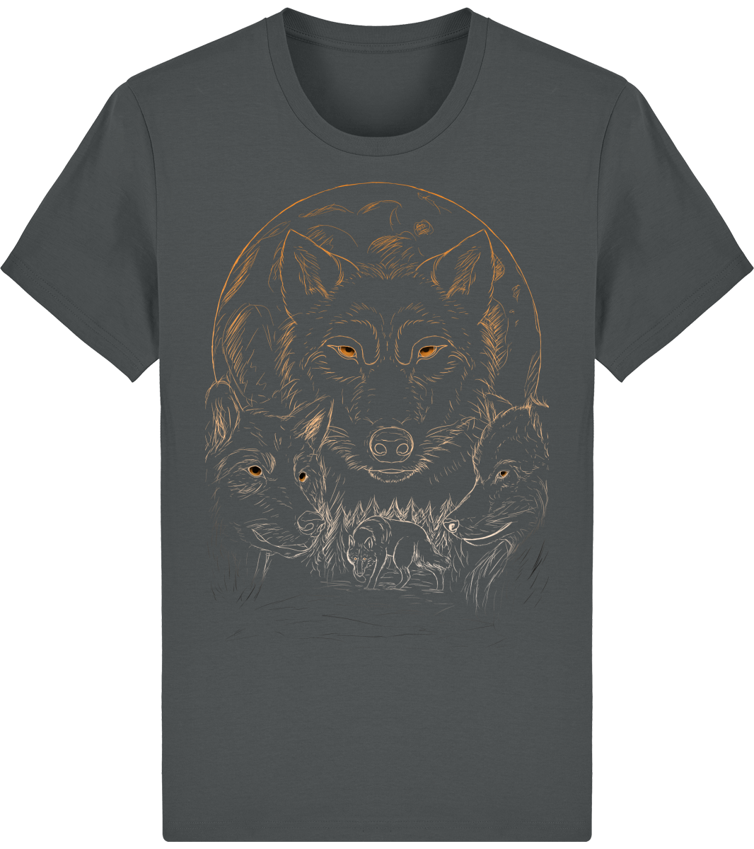 T-shirt basique Unisexe Stanley Rocker têtes de loups