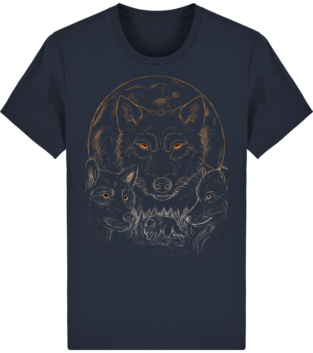 T-shirt basique Unisexe Stanley Rocker têtes de loups