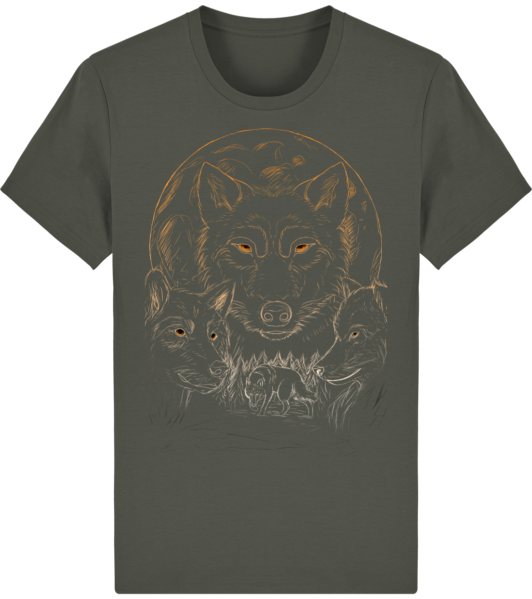 T-shirt basique Unisexe Stanley Rocker têtes de loups