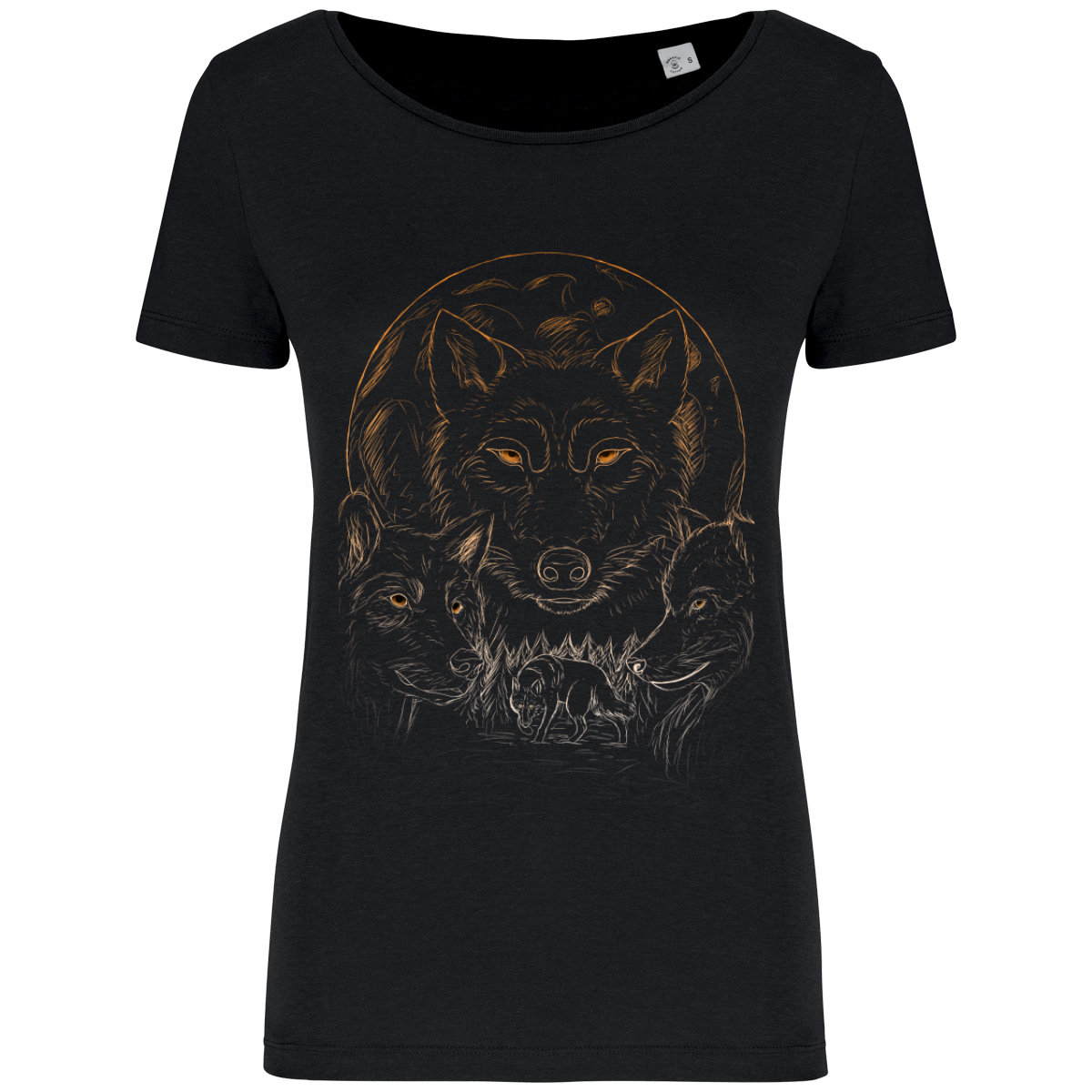 T-shirt Femme Modal Tencel Bio Loups