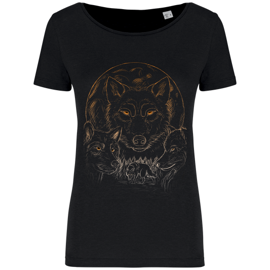 T-shirt Femme Modal Tencel Bio Loups