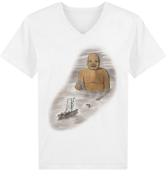 Tee Shirt Homme Col V Stanley PRESENTER, L’umibozu, le bonze des mers