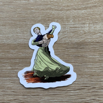 Magnet, aimant de réfrigérateur, frigo, dessin numérique, danse couple valse, inktober 2024 elsa abadie penars